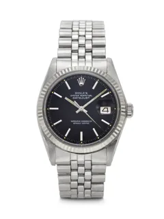 Rolex Datejust 1601 Stainless steel and 18k white gold Black