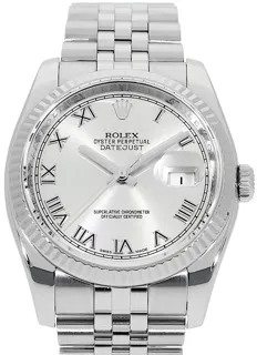 Rolex Datejust 36 116234 White gold and Stainless steel Silver