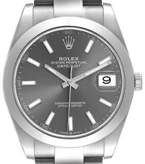 Rolex Datejust 41 126300-0007 Stainless steel Gray