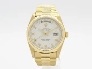 Rolex Day-Date 36 18038 18k yellow gold White