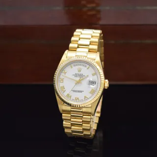 Rolex Day-Date 36 18238 Yellow gold White