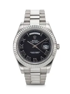 Rolex Day-Date II 218239 18k white gold Dark gray