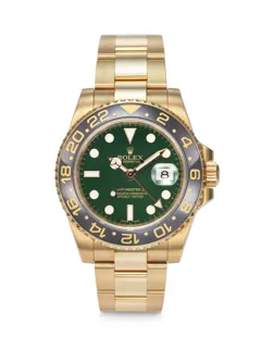 Rolex GMT-Master II 116718 40mm 18k Gold Green