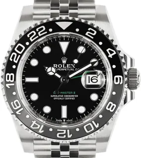 Rolex GMT-Master II 126710GRNR 40mm Stainless steel Black