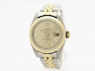 Rolex Lady-Datejust 179173 Stainless steel and 18k yellow gold Champagne