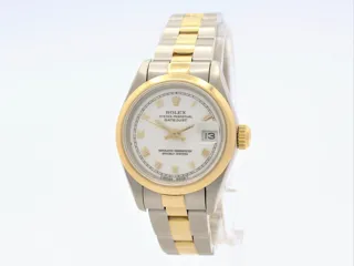 Rolex Lady-Datejust 69163 Stainless steel and 18k yellow gold White