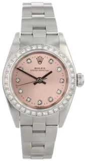 Rolex Oyster Perpetual 76080 Stainless steel pink