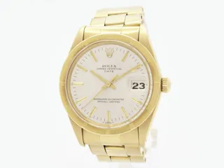 Rolex Oyster Perpetual Date 1501 18k yellow gold Champagne