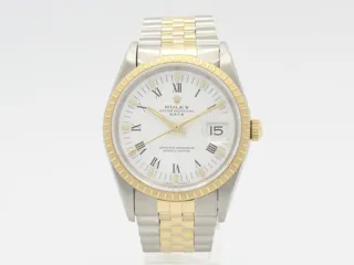 Rolex Oyster Perpetual Date 15223 Stainless steel and 18k yellow gold White