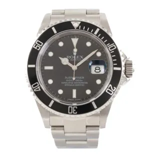 Rolex Submariner Date 16610 T Stainless steel Black