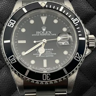 Rolex Submariner 16610 40mm Stainless steel Black