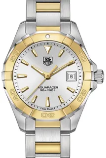 TAG Heuer Aquaracer WAY1455.BD0922 Yellow gold and Stainless steel Silver