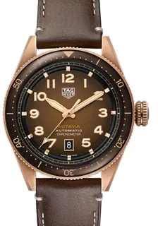 TAG Heuer Autavia WBE5191.FC8276 Bronze and Stainless steel Brown