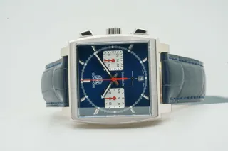 TAG Heuer MONACO Calibre Heuer 02 Automatic Chronograph CBL2111.FC6453 Stainless steel Blue