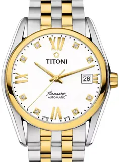 Titoni Airmaster 83909 SY-063 Stainless steel White