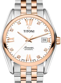 Titoni Airmaster 83909 SRG-063 Stainless steel White