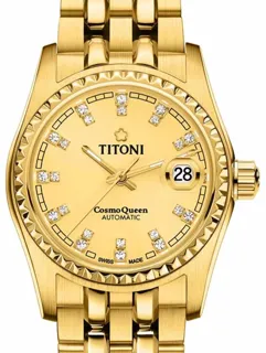 Titoni Cosmo 729 G-306 PVD coated$Stainless Steel$Yellow gold Golden