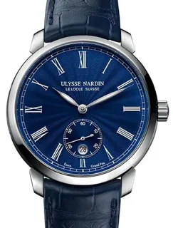 Ulysse Nardin Classico 3203-136-2/E3 Stainless steel Blue