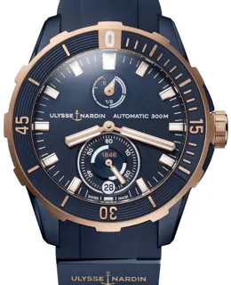 Ulysse Nardin Diver 1185-170-3/BLUE Rose gold and Titanium Blue