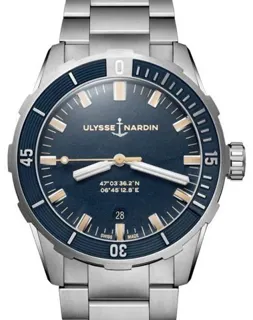 Ulysse Nardin Diver 8163-175-7M/93 Stainless steel Blue