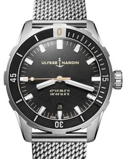 Ulysse Nardin Diver 8163-175-7MIL/92 Stainless steel Black