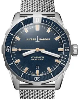 Ulysse Nardin Diver 8163-175-7MIL/93 Stainless steel Blue