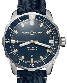 Ulysse Nardin Diver Automatic 8163-175/93 Stainless steel Blue