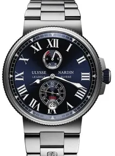 Ulysse Nardin Marine 1183-122-7M/43 Stainless steel Blue