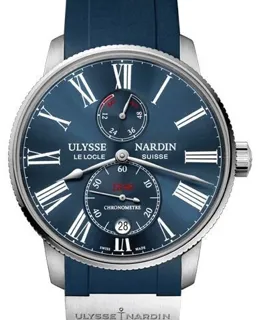 Ulysse Nardin Marine 1183-310-3/43 Stainless steel Blue