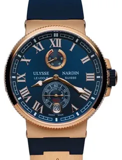 Ulysse Nardin Marine 1186-126-3/43 Rose gold Blue