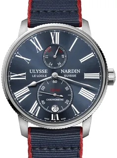 Ulysse Nardin Marine Torpilleur 1183-310-3A/0A Stainless steel Blue