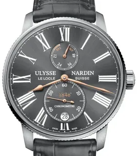 Ulysse Nardin Marine Torpilleur 1183-310/42-BQ Stainless steel Gray