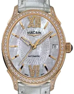 Vulcain First Lady 61S564N2T.BBL412 38mm Rose gold White