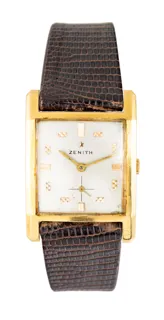 Zenith 18k yellow gold Silver