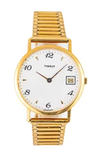 Tissot 29mm 18k yellow gold White