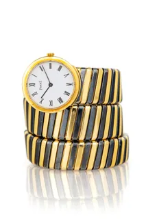 Bulgari Tubogas 22.5mm 18k yellow gold White