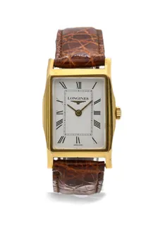 Longines 38mm 18k yellow gold White