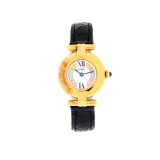 Cartier Must de Cartier 122065 23mm Vermeil White