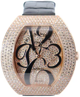 Franck Muller Infinity 3540 QZ A D4 CD 5N Rose Gold$Factory Diamonds