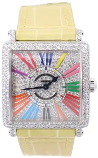 Franck Muller Master Square 6002 L QZ D CD COL DR 29mm White gold