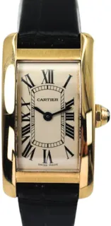 Cartier Tank Amu00e9ricaine Small Yellow gold Silvered