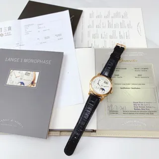 A. Lange & Söhne Lange 1 109.032 38.5mm Rose gold Silver