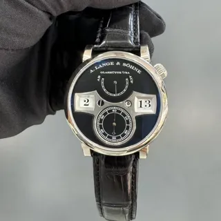 A. Lange & Söhne Lange Zeitwerk 140.029 42mm White gold Black