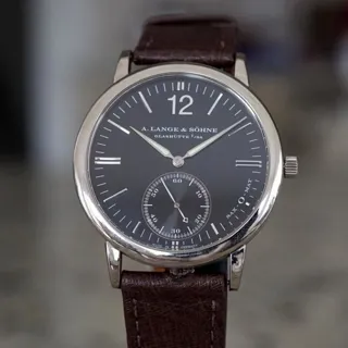 A. Lange & Söhne Langematik 301.027 White gold Black