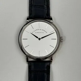 A. Lange & Söhne Saxonia 201.027 37mm White gold Silver