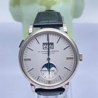 A. Lange & Söhne Saxonia 384.026 40mm White gold Silver