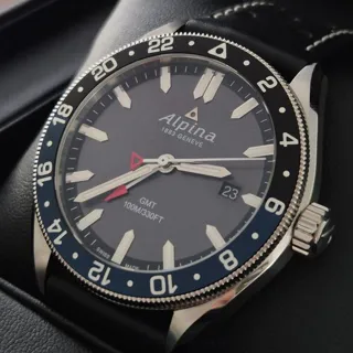 Alpina Alpiner AL-247NB4E6 42mm Stainless steel Blue