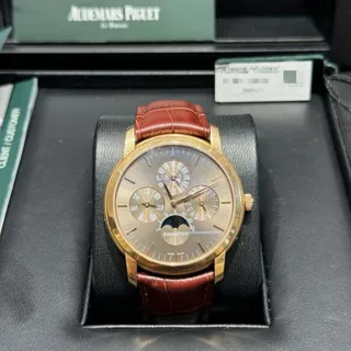 Audemars Piguet Jules Audemars 26390OR.OO.D093CR.01 41mm Rose gold Brown