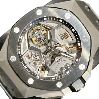 Audemars Piguet Royal Oak Concept Tourbillon 26589IO.OO.D002CA.01 44mm Ceramic and Titanium Skeletonized