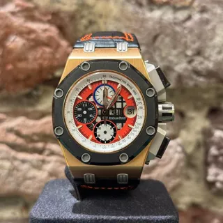 Audemars Piguet Royal Oak Offshore 26284RO.OO.D002CR.01 44mm Ceramic and Rose gold and Titanium Skeletonized